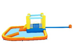 מתקן קפיצה מתנפח טרמפולינה מתנפחת + בריכת מיים בסטוואיי BESTWAY 53381 - קפיץ קפוץ