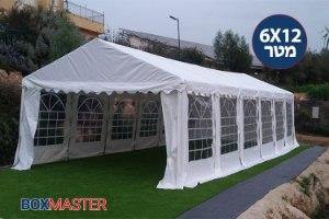 אוהל לאירועים Super Premium חסין אש בגודל 6X12 מטר ARPO