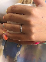 טבעת נישואין מרוקעת 2.75ממ רוחב | SA241-2-6