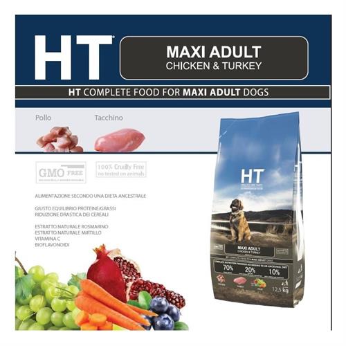 HT עוף והודו 12.5 ק״ג לכלב בוגר גזע גדול