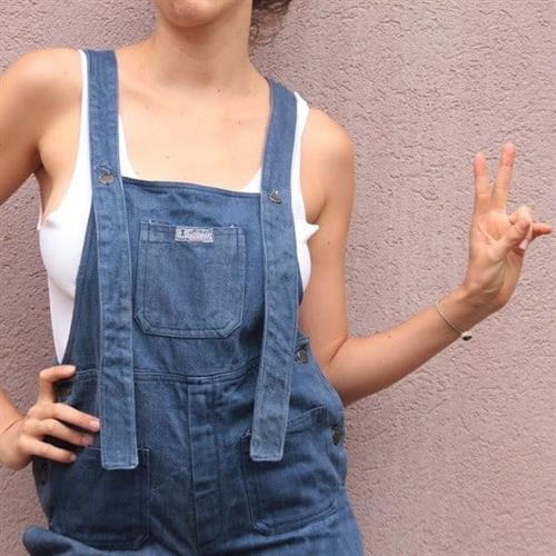 אוברול ג'ינס משנות ה-70 מייד אין יזראל! מידה S