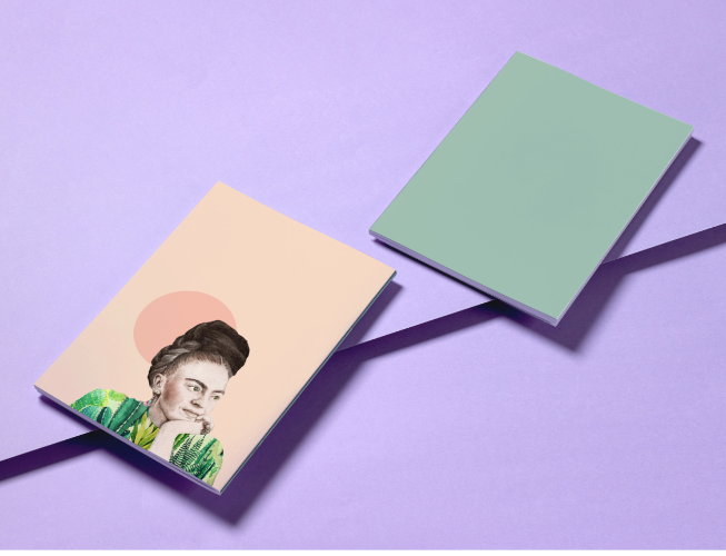 מחברת כריכת סיכות - פרידה קאלו טרופית