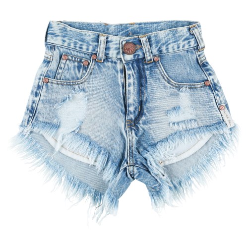 שורט ג׳ינס בהיר פרנזים - VIEW - מידות 2-16