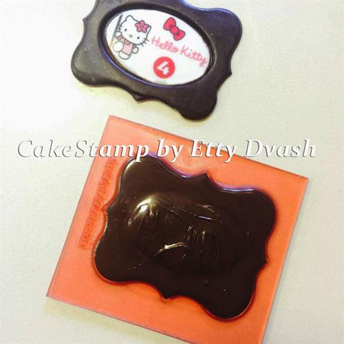 תבנית שוקולד + דף טרנספר בעיצוב - ליצירה בשוקולד