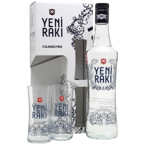 מארז יאני ראקי 700 מ"ל עם 2 כוסות במתנה