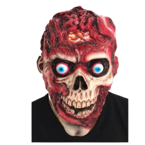 מסכה גולגולת מוח פתוח | מסכות מפחידות | מסכות לטקס