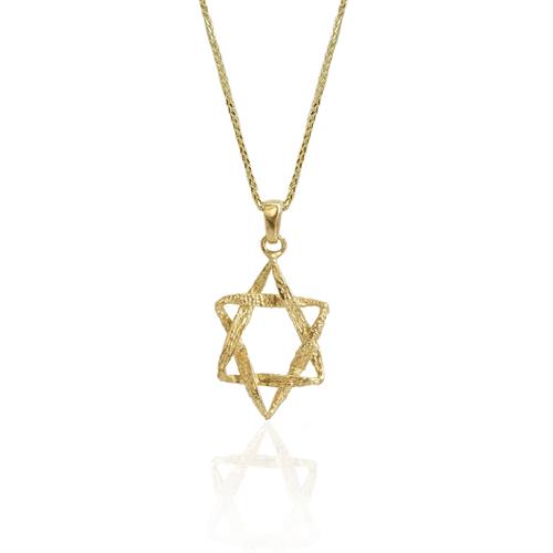 שרשרת מגן דוד לגבר