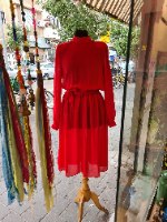 שמלה אדומה יעני צנועה מידה S/M