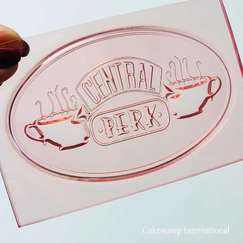 תבנית שלט בית קפה של הסדרה חברים ליצירה בשוקולד ובבצק סוכר| תבנית חברים 2021 חדש מאתי דבש