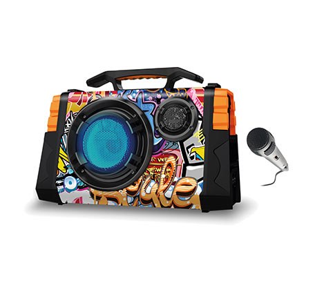 מערכת קריוקי GPlus ניידת 30W עם מיקרופון דגם GPL-130BOX