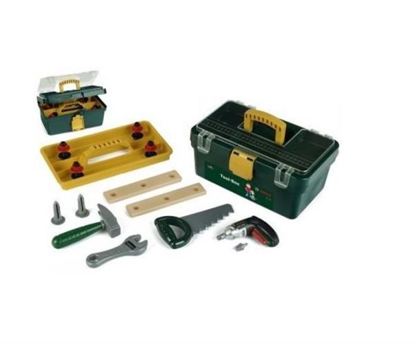 Bosch קופסת כלי עבודה סגורה+מברגה מיני