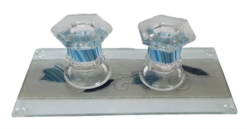 זוג פמוטות מעוצבות על מגש 8 ס"מ