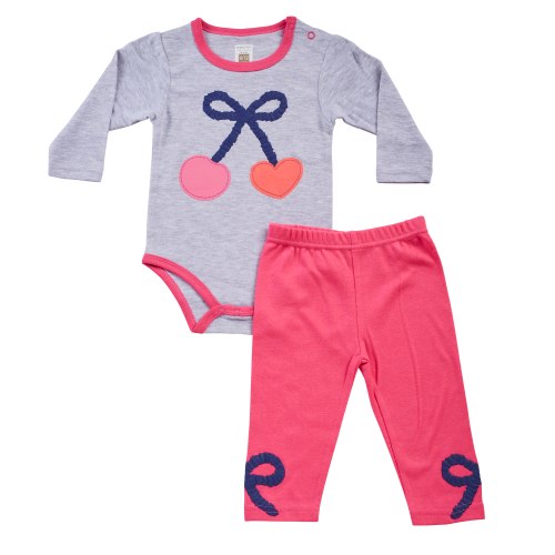 חליפת מעבר דובדבנים אפור מלאנג'