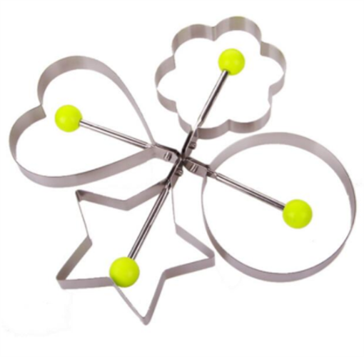 סט שלם כולל 4 דוגמאות לעיצוב החביתה / פנקייק