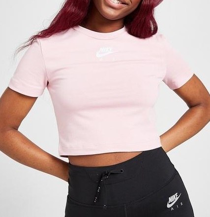 נשים | NIKE W NSW AIR SS TOP CROP PINK