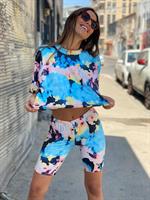 חליפת טאי דאי כחול-ורוד