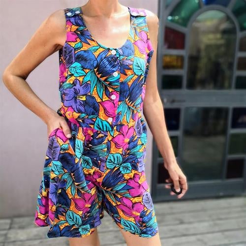 אוברול צבעוני מטריף מידה L/XL