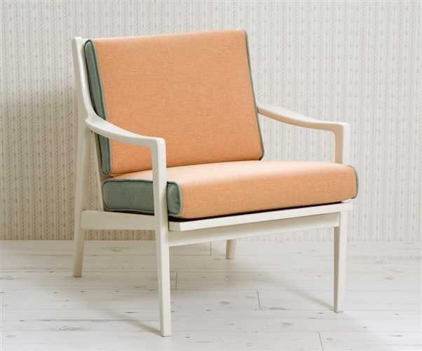 כורסאת וינטג' בתכלת וכתום - מחיר מבצע