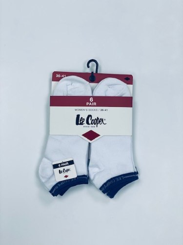 שישית גרבי נשים עקביות צבע לבן