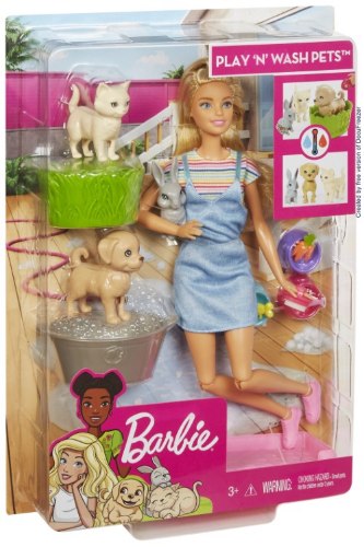 ברבי שוטפת חיות חמודות