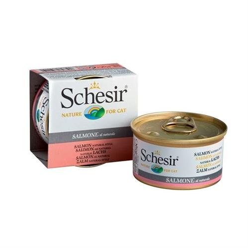 שזיר מזון רטוב לחתול מעדן גורמה מוס סלמון טבעי 85 גרם