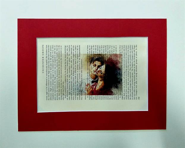 הדפס וינטג` זוג אוהבים