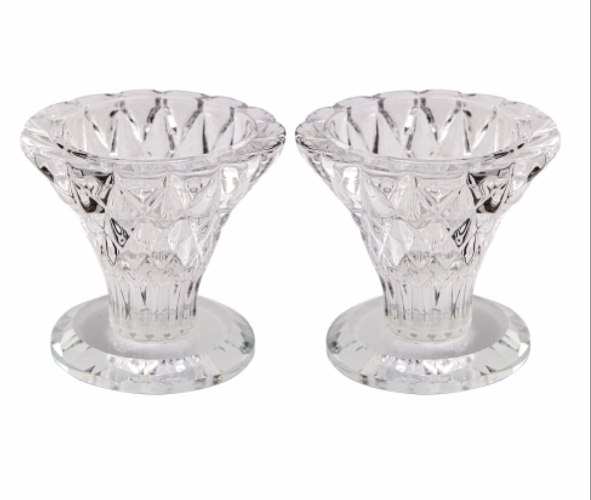 פמוטי קריסטל מהודר 6 ס"מ