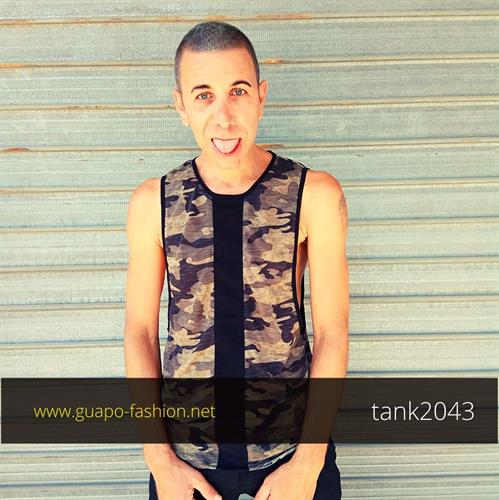 Camouflage print Tank Top | item 2043 | men's fashion | unsex style | sleeveless shirt | vest