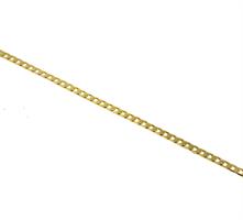 שרשרת חוליות לגבר בזהב איטלקי 14 קרט 60 סמ 3 ממ רוחב