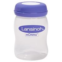 זוג פקקים לבקבוקי אחסון חלב אם המתחברים למשאבה