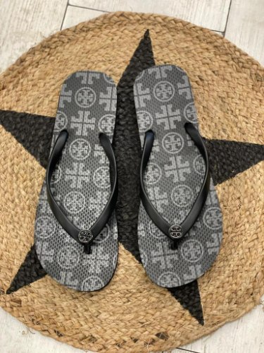 טורי ברץ שחור מודפס TORY BRUCH