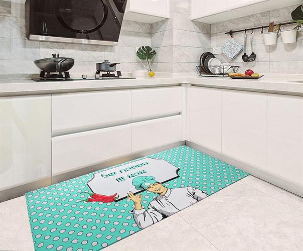 שטיח למטבח או לאמבט עשוי p.v.c מידה 50/120