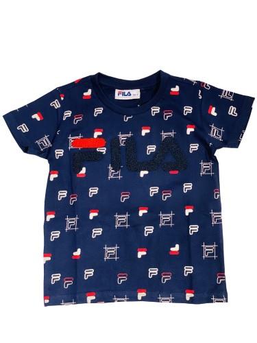 טישירט כחולה fila לוגו