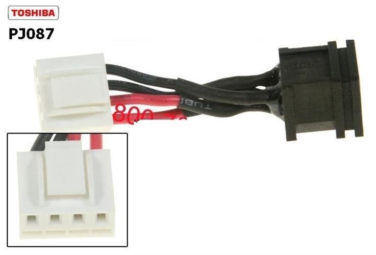 PJ087 - Toshiba Satellite P100 / P105 dc power jack שקע טעינה לנייד טושיבה