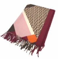 צעיף בורדו ורוד