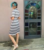 שמלת מיני חגיגית שנות ה-60 מידה M/L