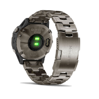שעון דופק Garmin Quatix 6 Titanium Grey Sapphire with Titanium Band  