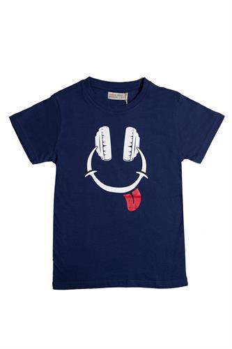 חולצת אוזניות כחולה