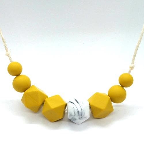 שרשרת סיליקון- דגם ליאנה חרדל