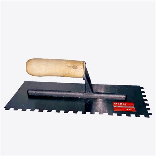 מאלג'  ידית עץ עם שיניים 280X120 מ"מ