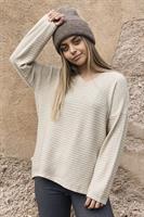 סריג V טקסטורת פסים דילן