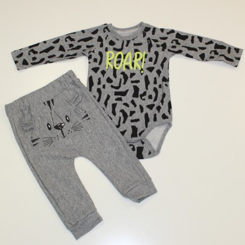 חליפת פוטר תינוק ROAR אפור