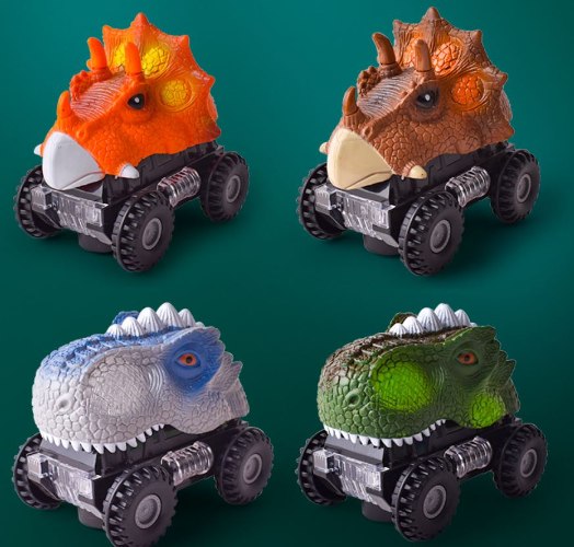 מכונית דינוזאור - אורות LED