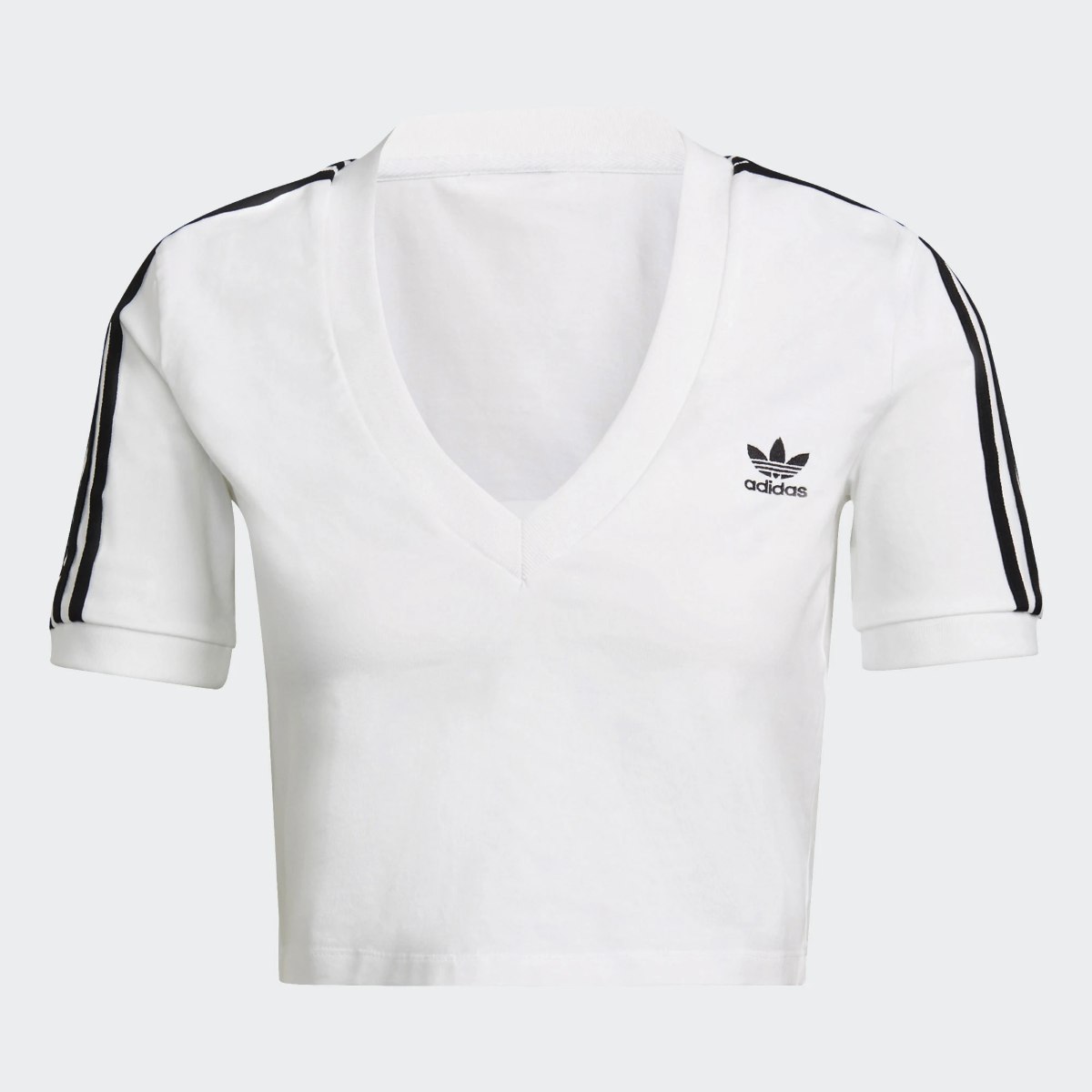Adidas cropped tee white Clearance