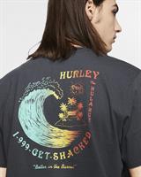 HURLEY GET SHACKED  T-SHIRT- BLACK