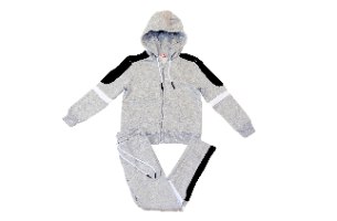 חליפת פוטר קפוצ'ון רוכסן כתפיות בצבעים בנים