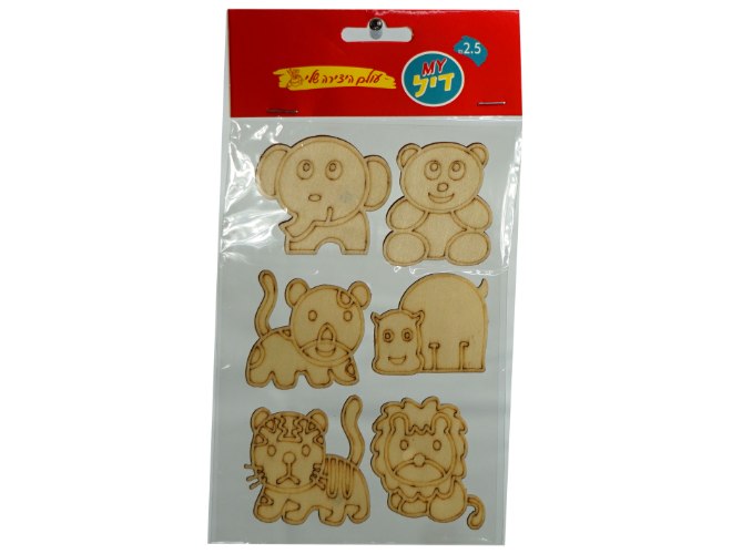 מדבקות עץ חיות