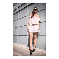 שמלת שיפון פודרה