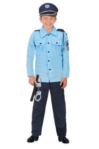 שוטר ילדים כחול בהיר