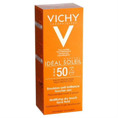 VICHY תחליב פנים הגנה מהשמש לעור שמן ומעורב 50 מל SPF 50